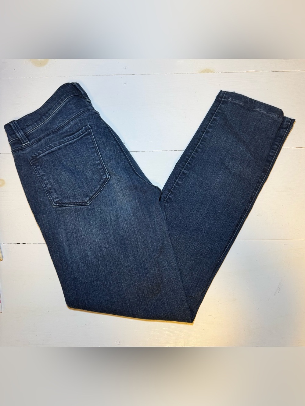 Ann Taylor Dark Wash Skinny Jeans Size 4 - Picture 8 of 14